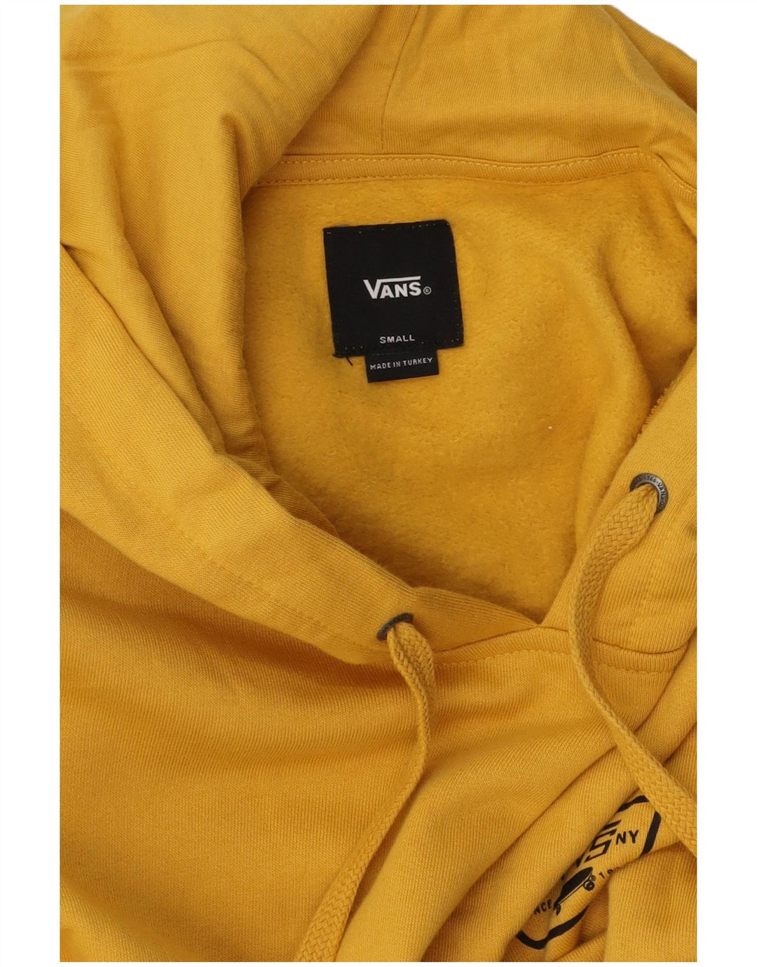 Felpa con cappuccio grafica da uomo Vans Small gialla