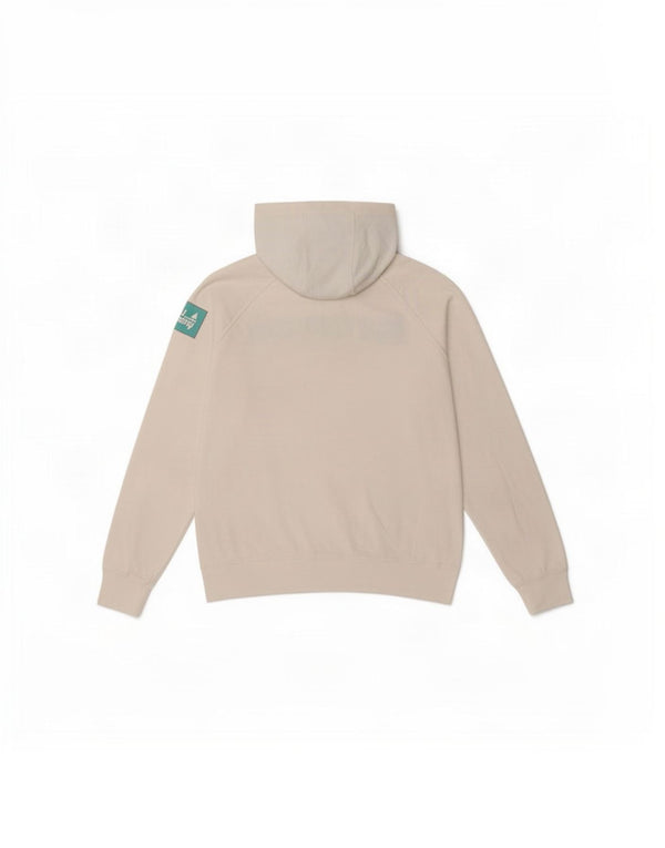 Felpa con cappuccio grafica da uomo Best Company 2XL cotone bianco