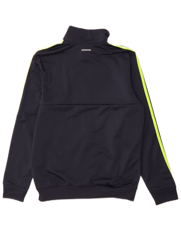Giacca da tuta Adidas Aeroready da ragazzo 13-14 anni in poliestere blu navy