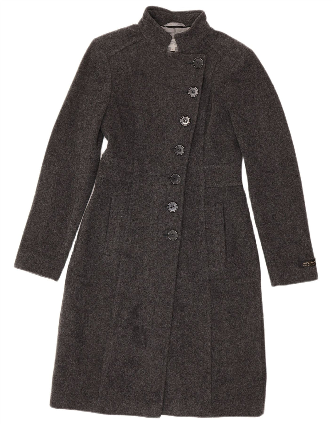 Soprabito da donna MARKS & SPENCER UK 8 piccolo in lana grigia