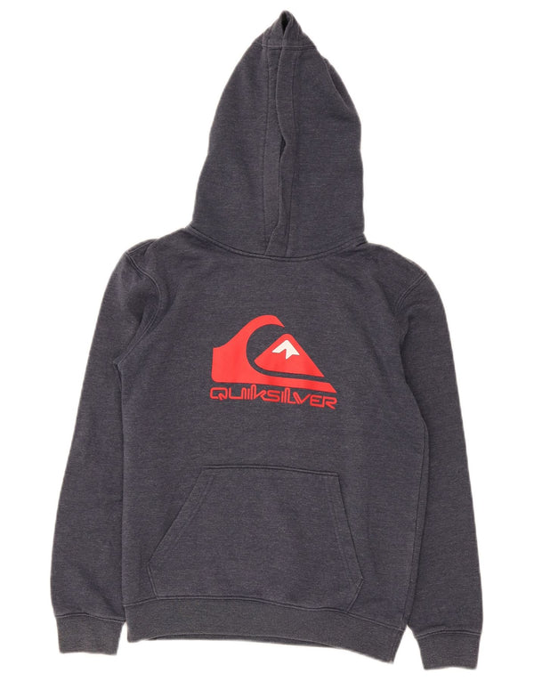Maglione con cappuccio grafico Quiksilver per ragazzi 11-12 anni medio blu navy