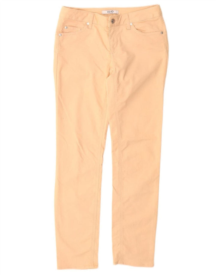 Pantaloni casual slim da donna LIU JO W28 L28 Rosa