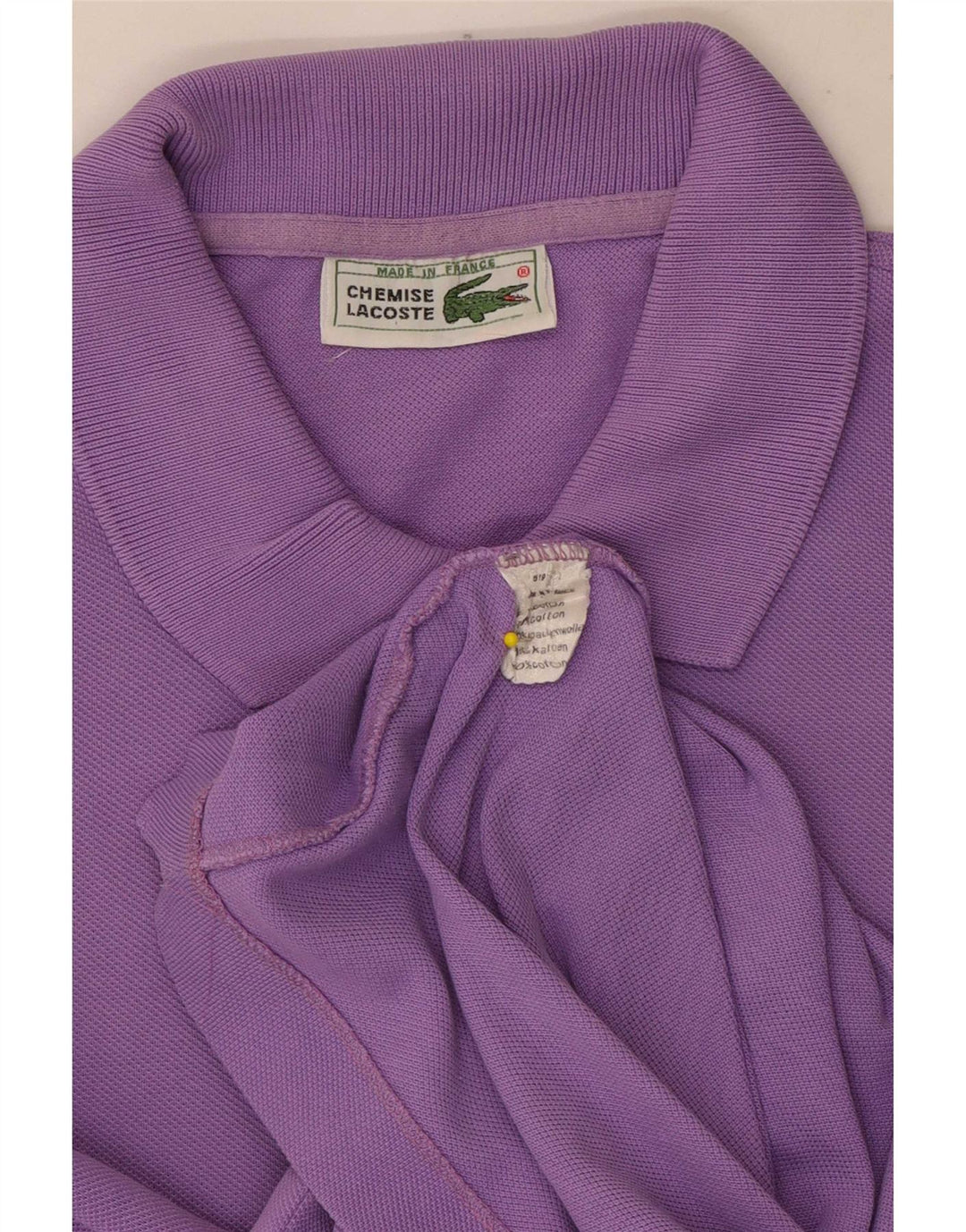 Polo da uomo Lacoste in cotone viola medio