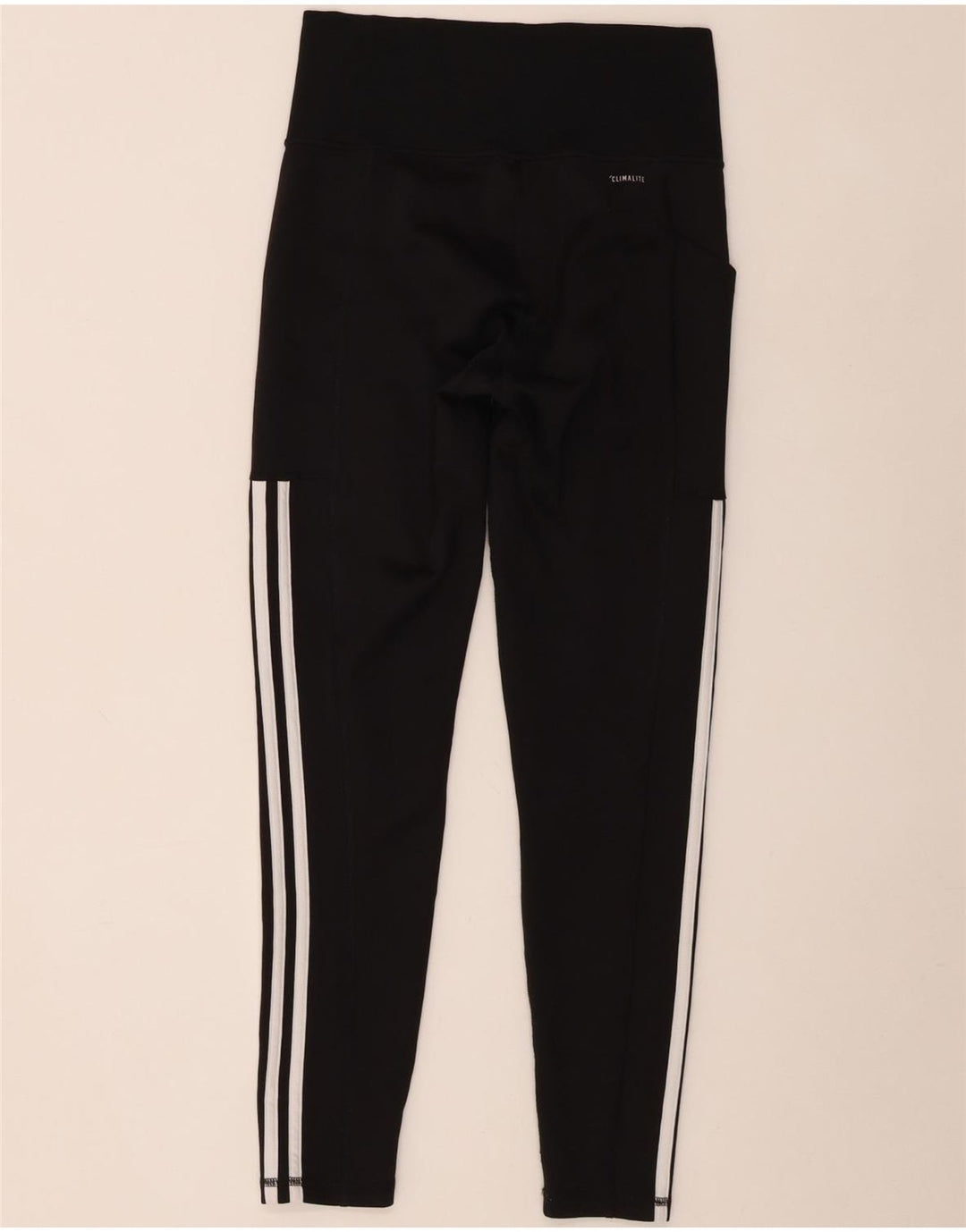 Leggings Adidas Climalite da donna UK 8/10 Piccolo poliestere nero