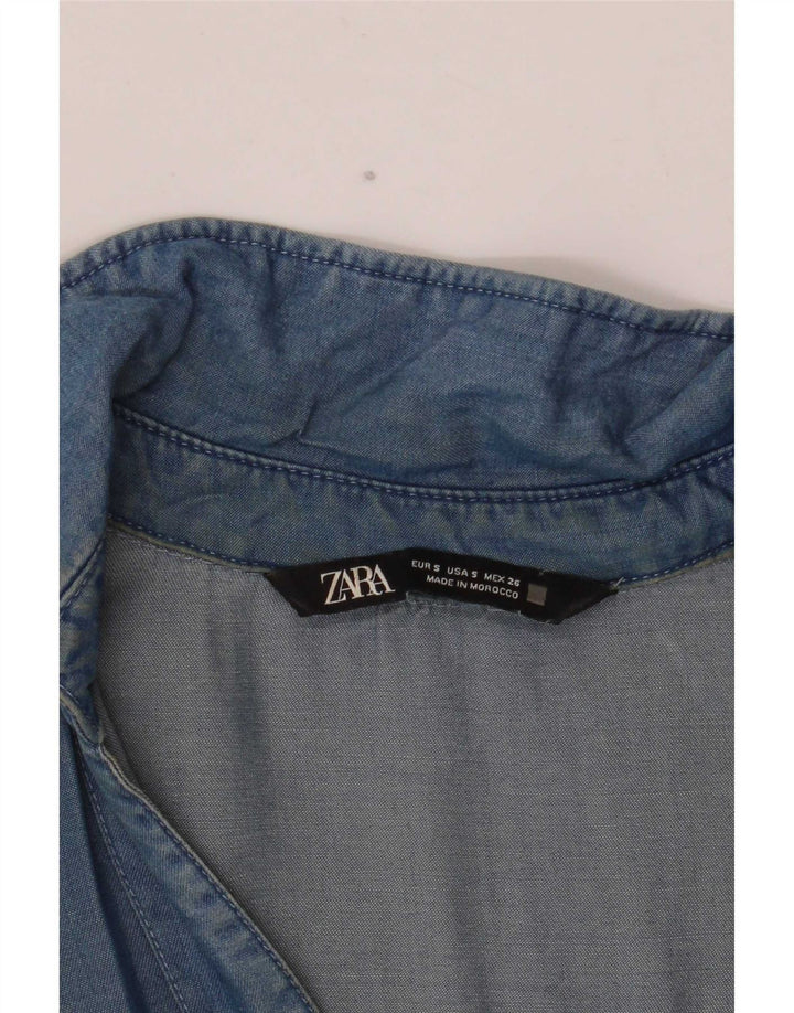 Camicia oversize da donna Zara UK 10 piccola blu