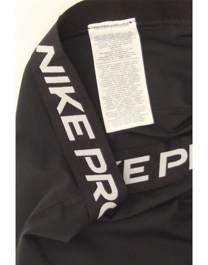 Leggings grafici da donna Nike UK 14 grande poliestere nero