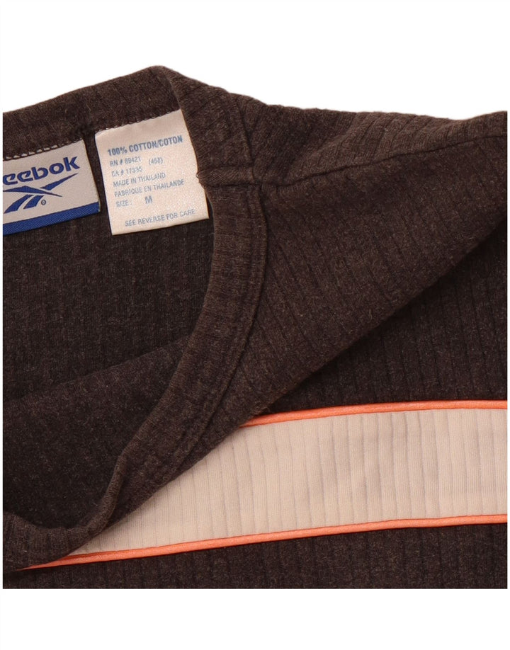 T-shirt REEBOK da donna Top UK 12 Cotone color block grigio medio