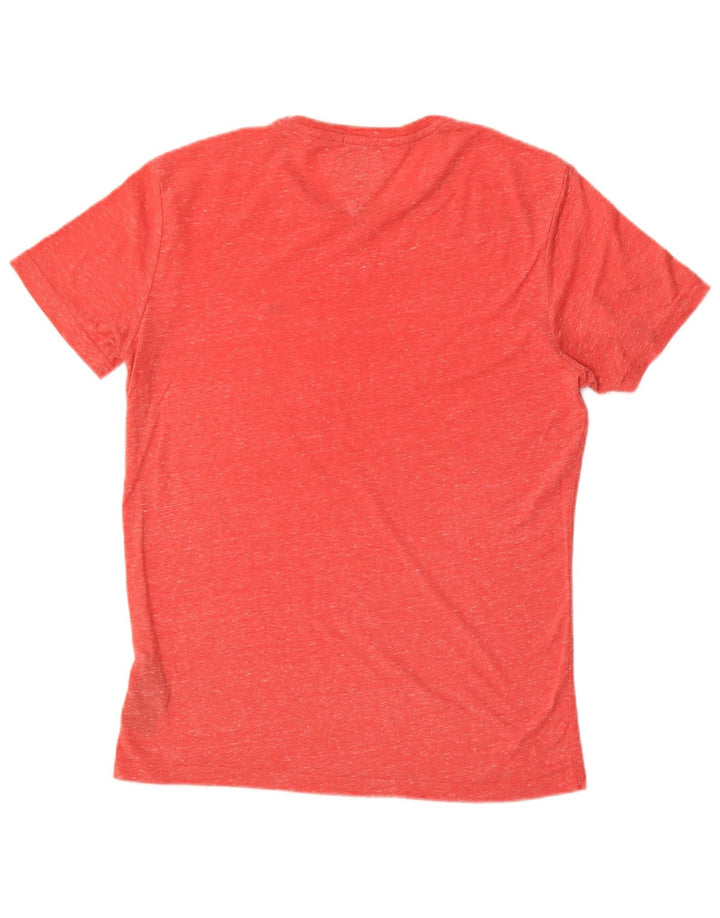 T-shirt da uomo Tommy Hilfiger Top in poliestere chiazzato rosso medio