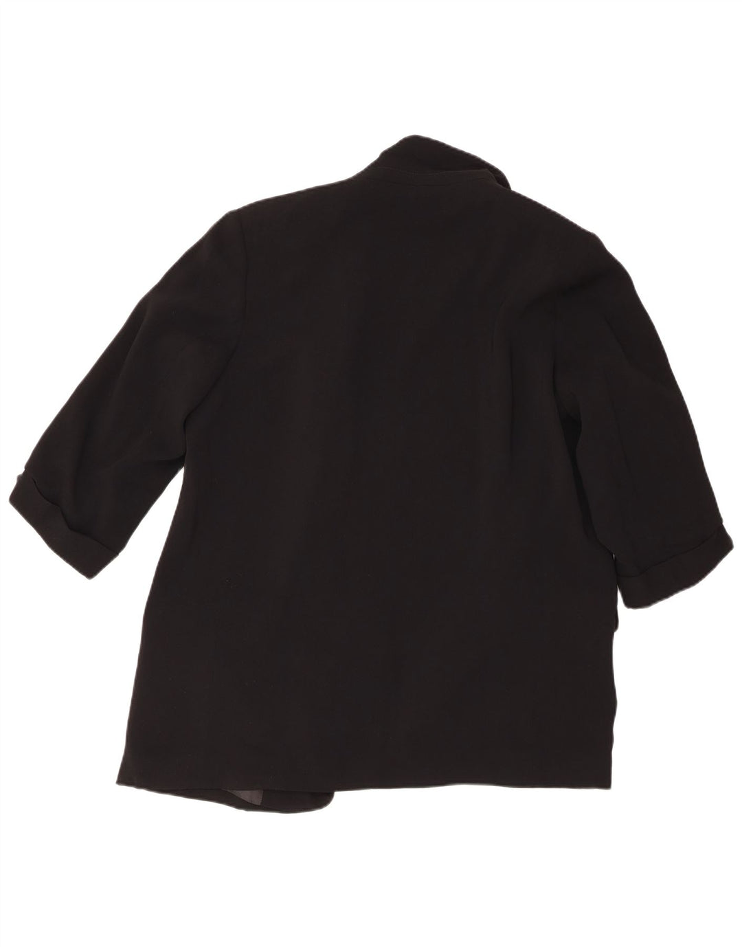 Giacca blazer aperta da donna con maniche a 3/4 Zara UK 18 XL poliestere nero
