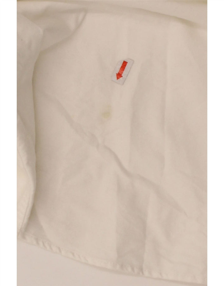 ZARA Mens Relaxed Fit Shirt Medium White Cotton