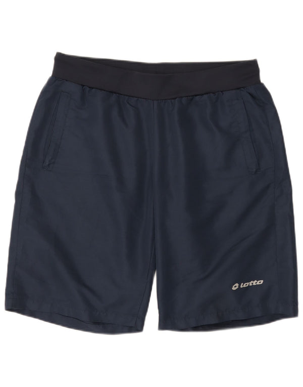 Pantaloncini sportivi da uomo Lotto medio blu navy