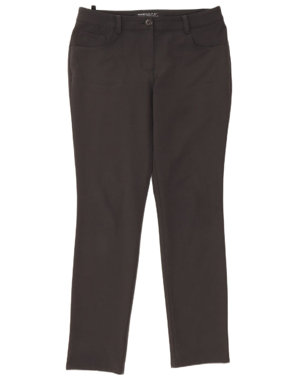 Pantaloni casual skinny da golf da donna Nike UK 12 medi W32 L30 neri