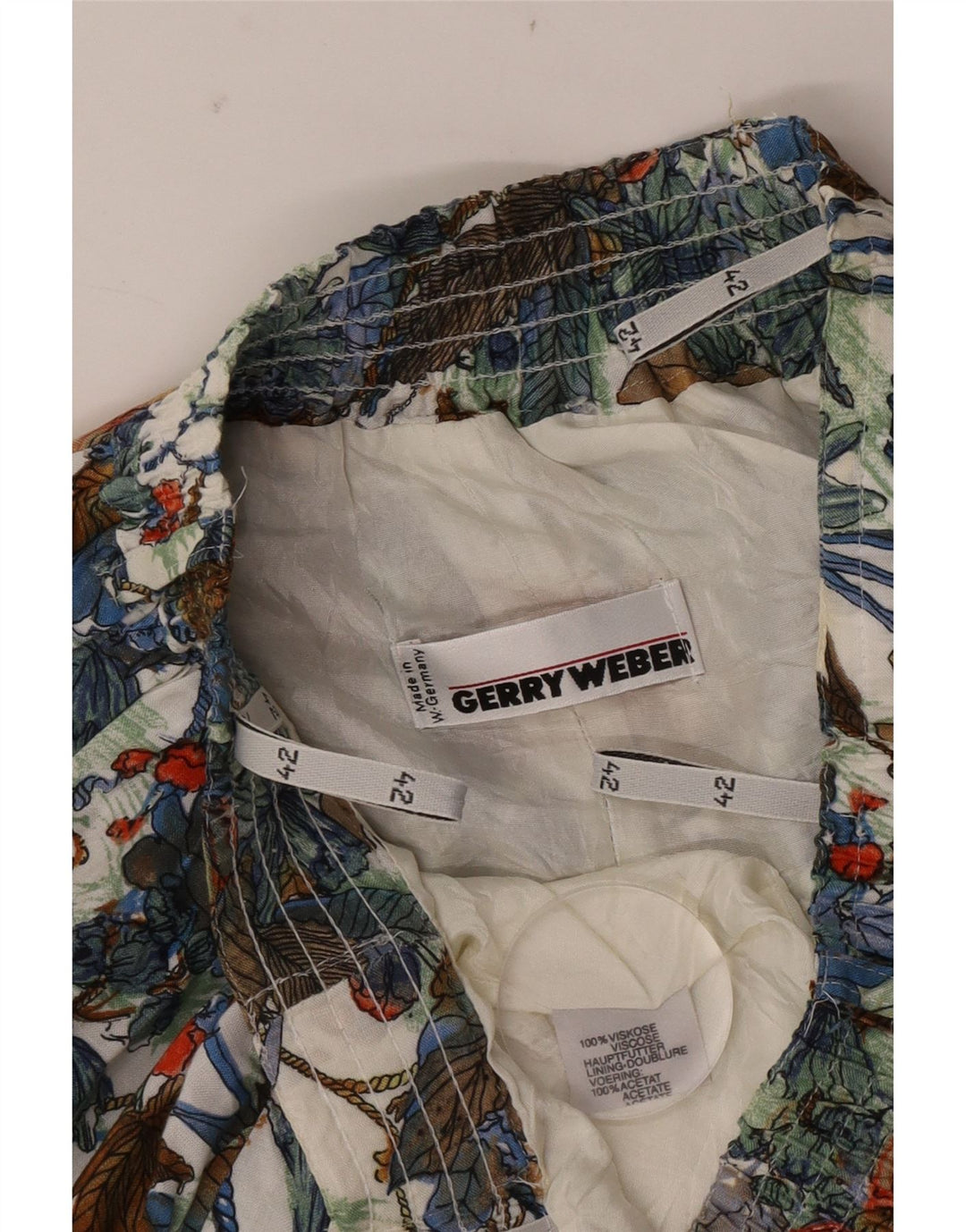 Gonna svasata da donna Gerry Weber EU 42 Large W32 floreale multicolore