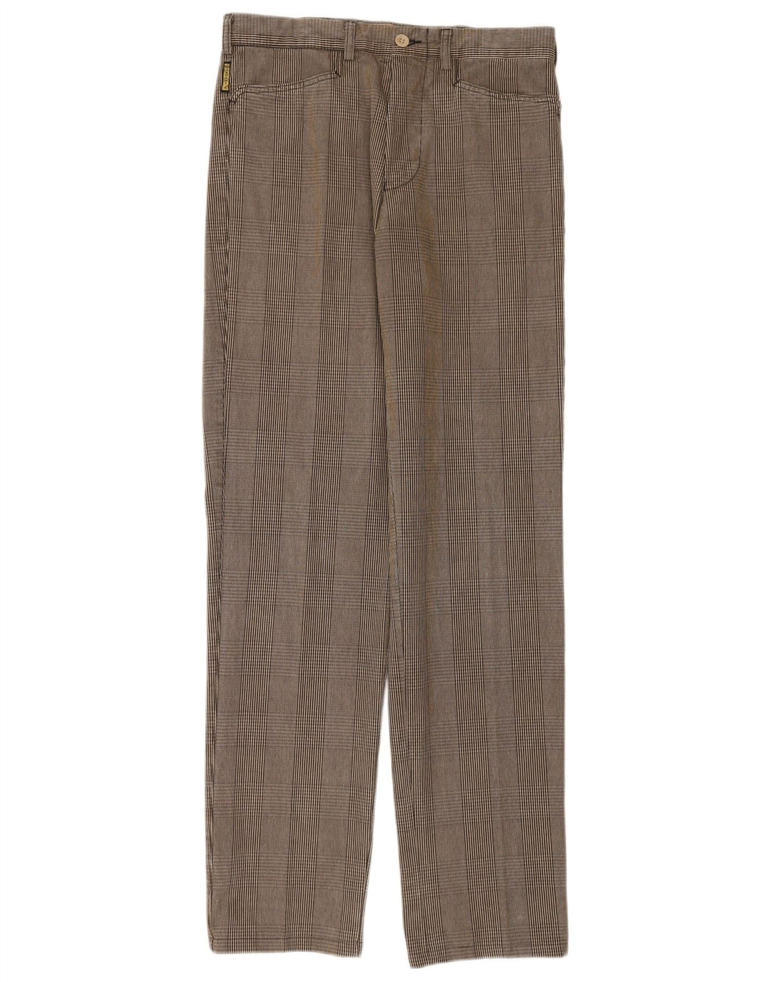 Pantaloni casual dritti da uomo Armani IT 48 Medio W30 L34 Beige a quadri