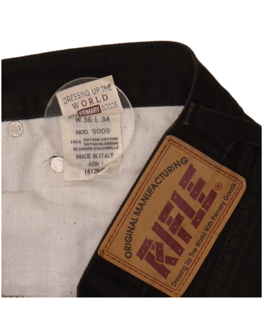 Jeans dritti da donna Rifle W36 L34 cotone nero