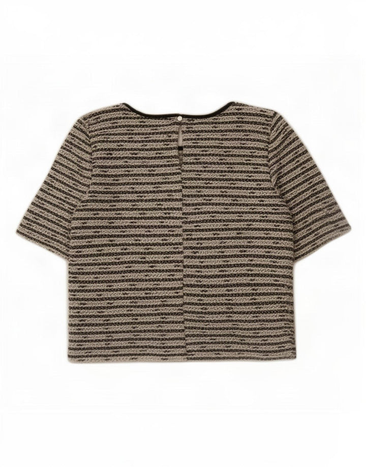 Camicetta oversize da donna Oasis Top UK 10 Piccolo cotone a righe nere
