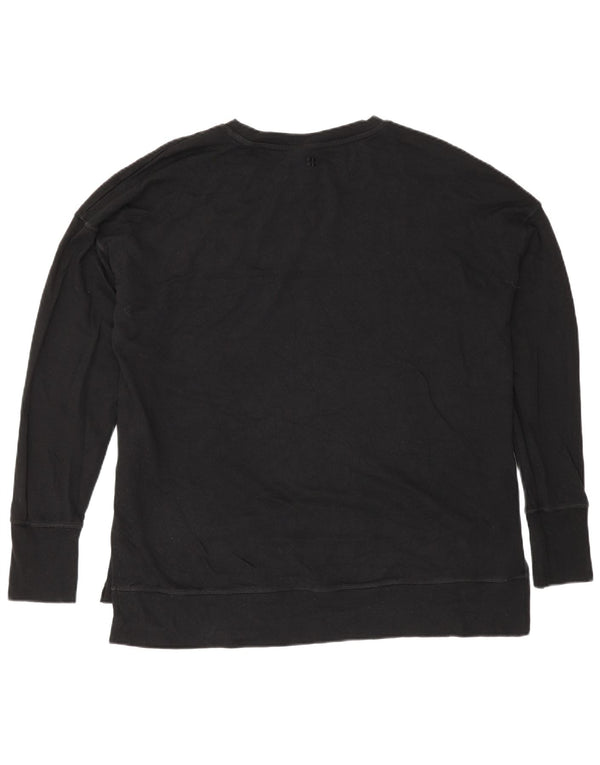 Felpa oversize da donna Sweaty Betty UK 14 Cotone nero medio