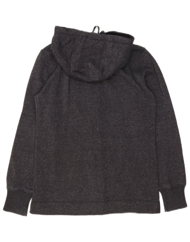 Maglione con cappuccio e zip grafica da uomo CHAMPION piccolo in cotone chiazzato grigio