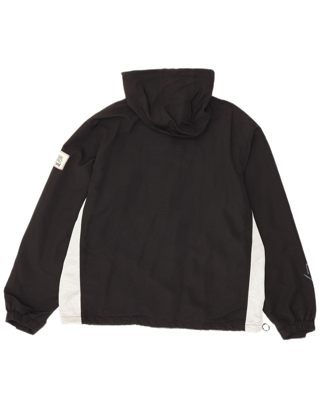Murphy & Nye Giacca antipioggia con cappuccio grafica da uomo UK 40 Large Black Colourblock