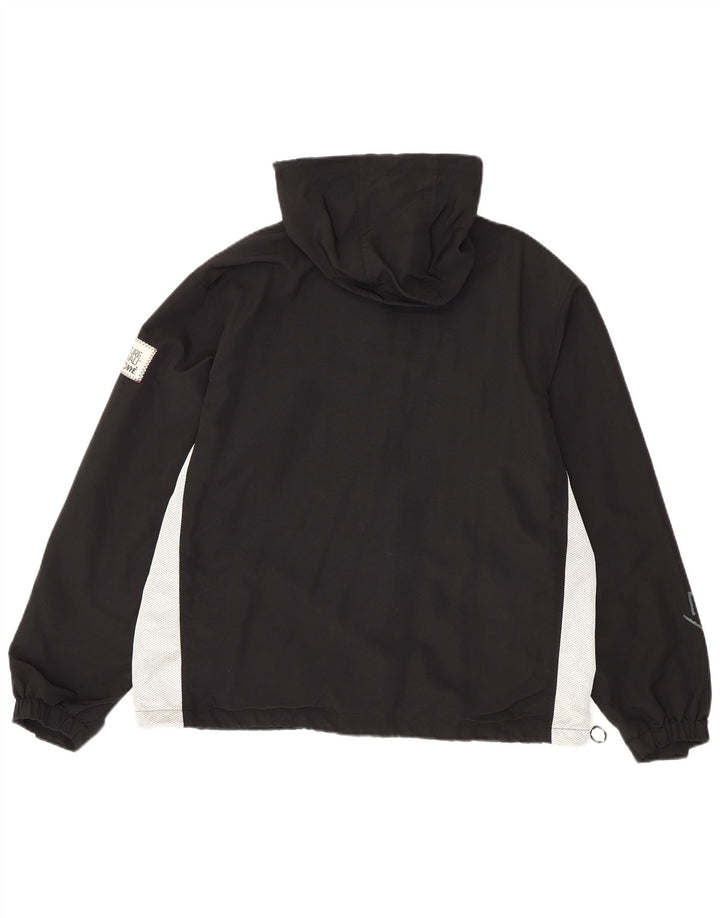 Murphy & Nye Giacca antipioggia con cappuccio grafica da uomo UK 40 Large Black Colourblock