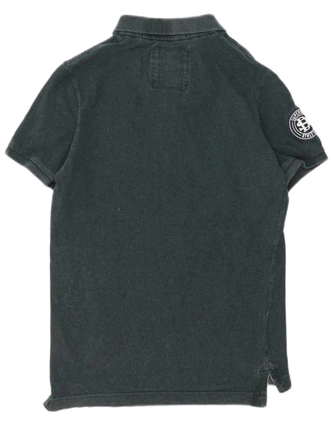Polo grafica da uomo Superdry in cotone verde medio