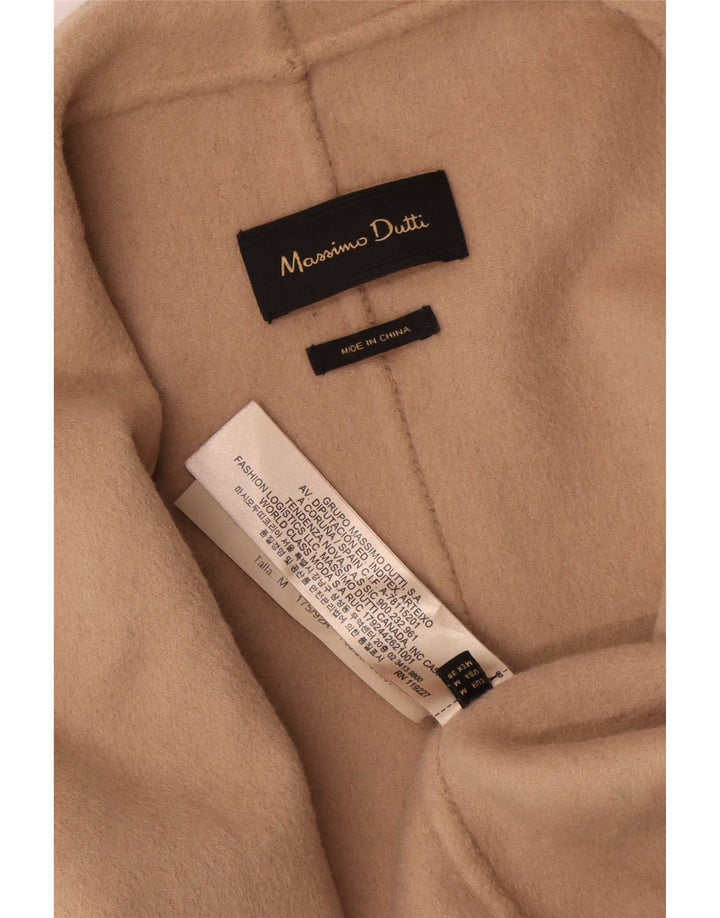 Massimo Dutti Giacca blazer aperta da donna UK 14 Lana grigio medio