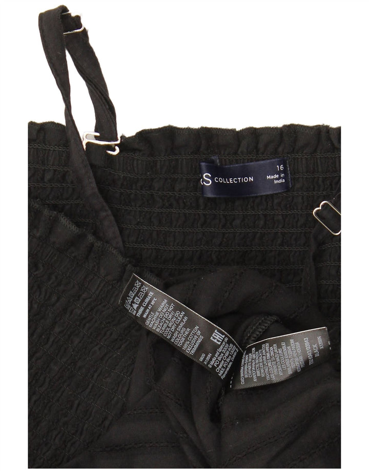 Vestito estivo da donna Marks & Spencer UK 16 grande cotone a righe nere