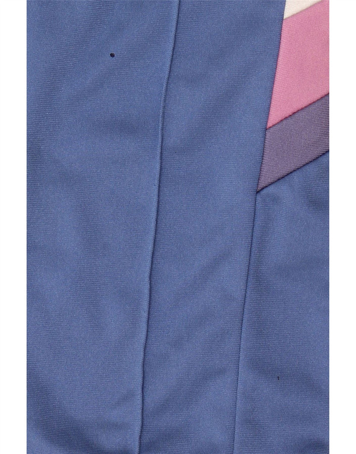 ASICS Mens Graphic Tracksuit Trousers Large Blue Colourblock Vintage Asics and Second-Hand Asics from Messina Hembry 