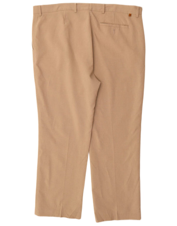 Pantaloni chino dritti da uomo Farah W42 L29 Poliestere beige