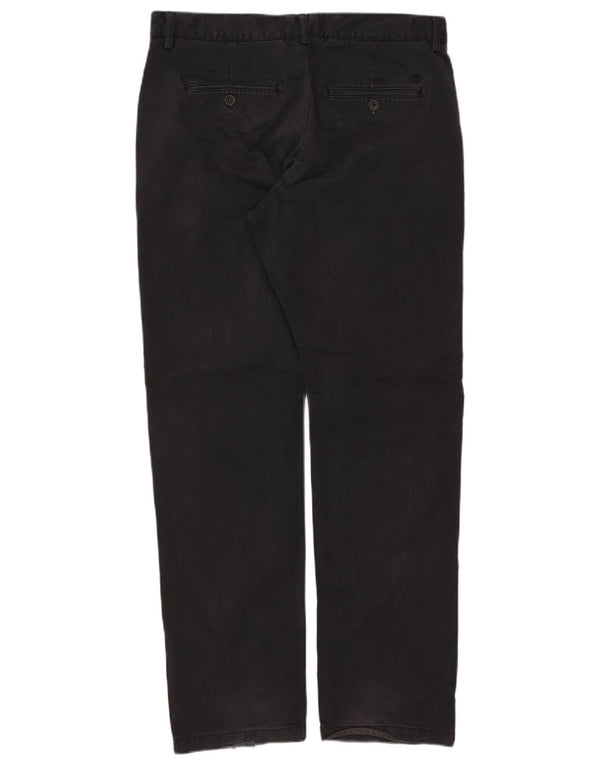 Pantaloni chino dritti da uomo Timberland W34 L32 cotone blu navy