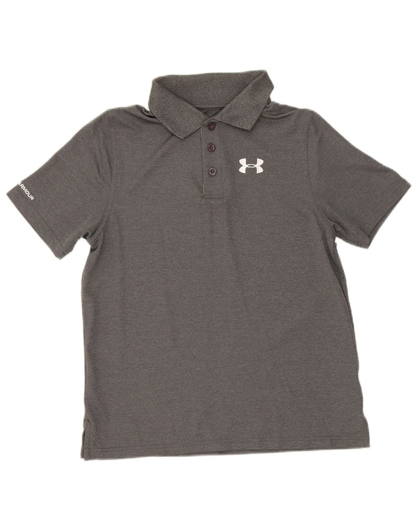 Polo Under Armour da ragazzo Heat Gear 11-12 anni, grande, in poliestere grigio
