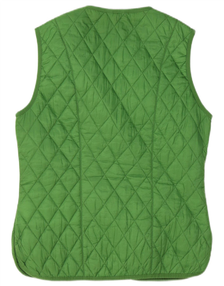 Gilet trapuntato da donna BARBOUR UK 12 poliestere verde medio