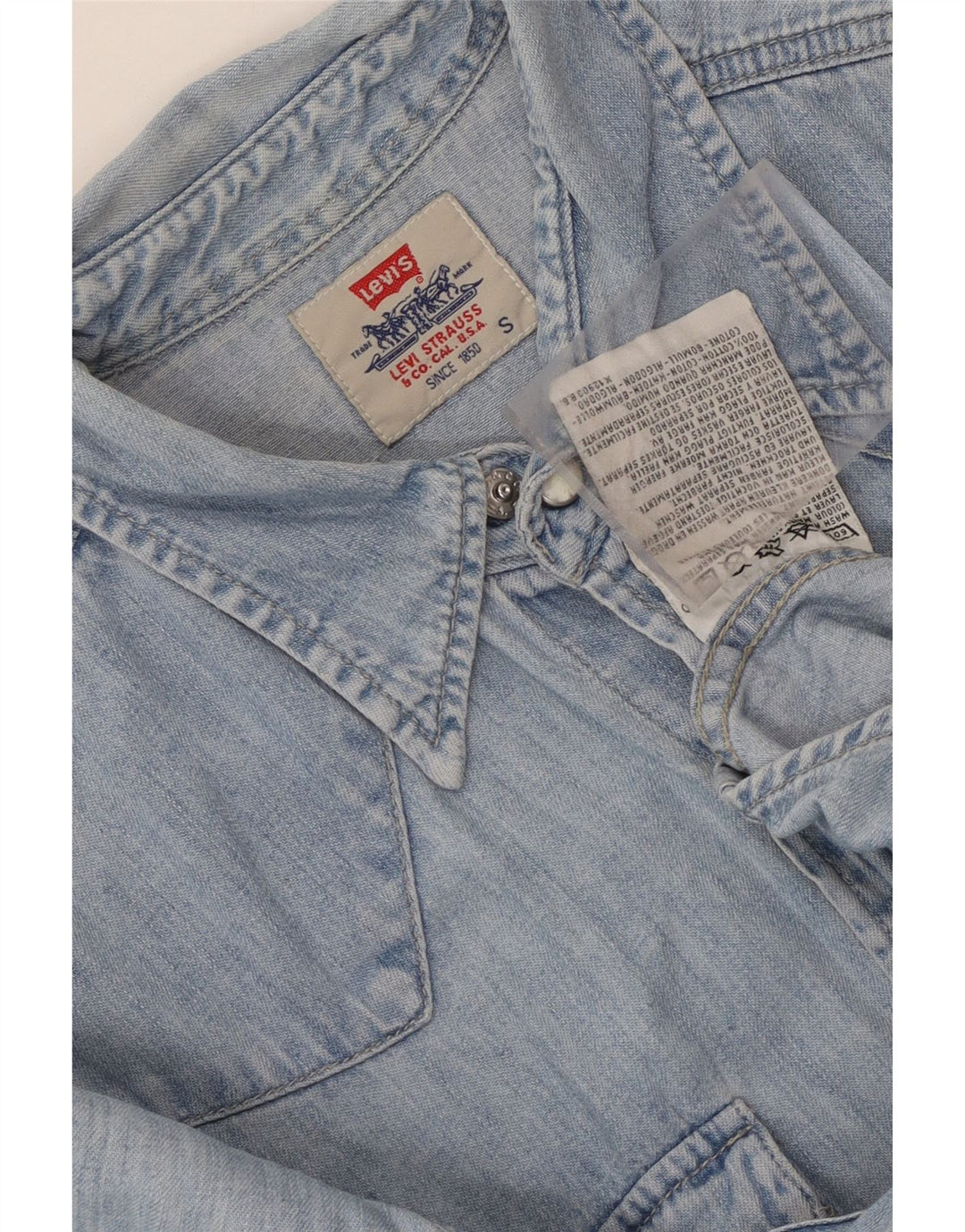 Camicia di jeans da uomo Levi's piccola in cotone blu