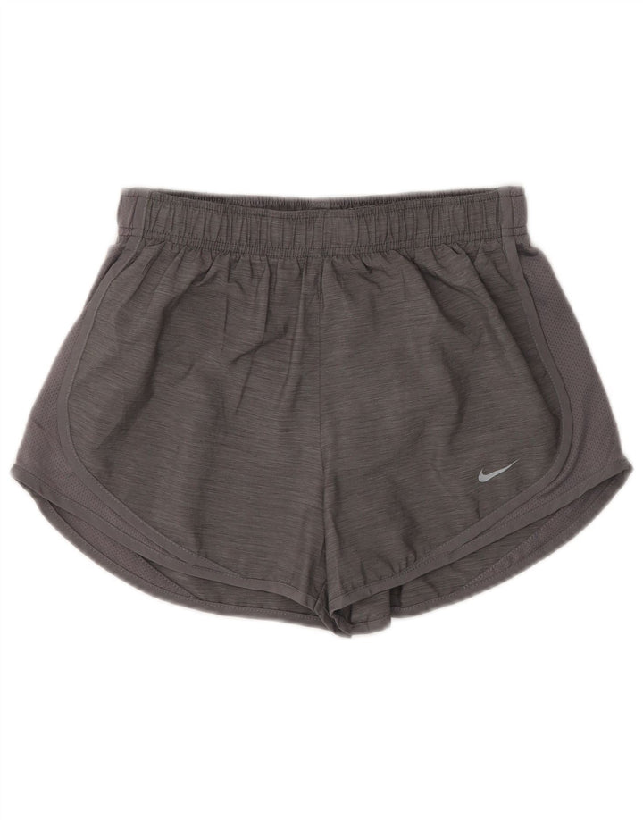 Pantaloncini sportivi Nike da donna UK 8 piccoli in poliestere chiazzato grigio