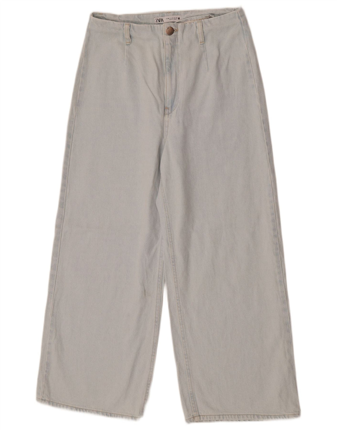 Jeans Zara da donna a gamba larga EU 40 medio W30 L26 blu