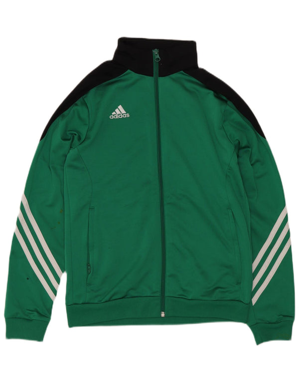 Giacca da tuta da ragazzo Adidas 11-12 anni verde Colourblock Sports