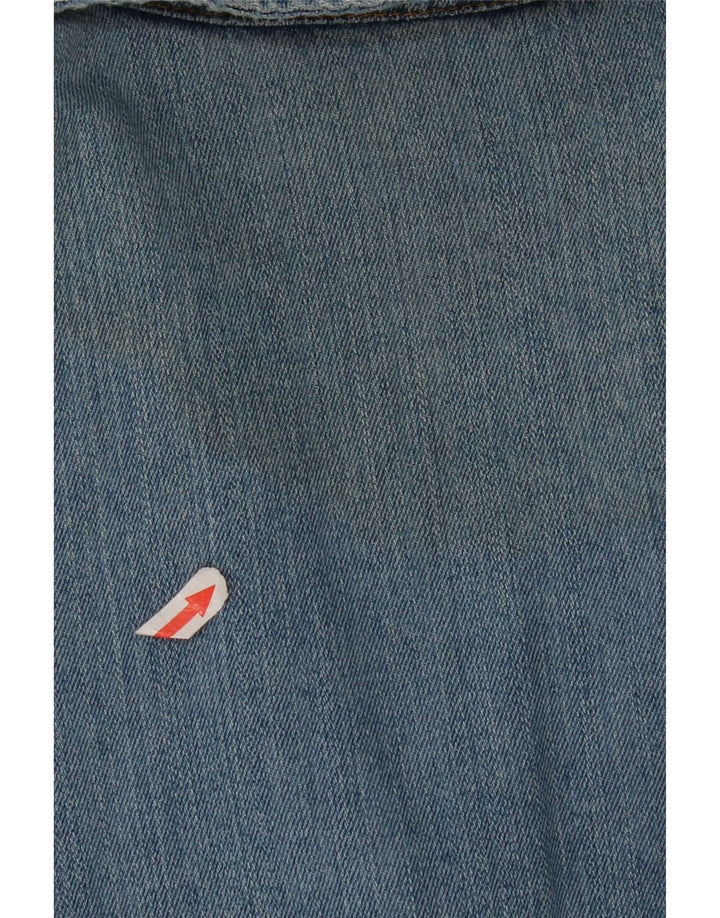 Giacca blazer in denim a 3 bottoni da donna Levi's UK 16 grande cotone blu