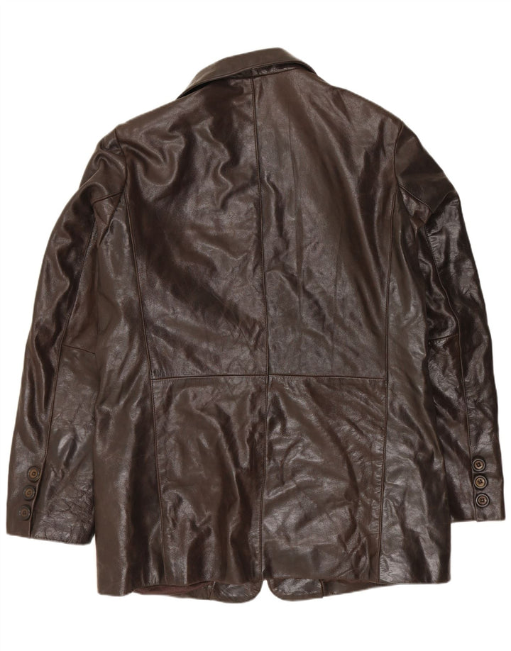 Giacca in pelle da uomo Heeli UK 42 XL in pelle marrone