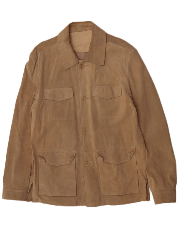 Giacca Utility Uomo Scamosciata Conbipel IT 52 XL Pelle Marrone