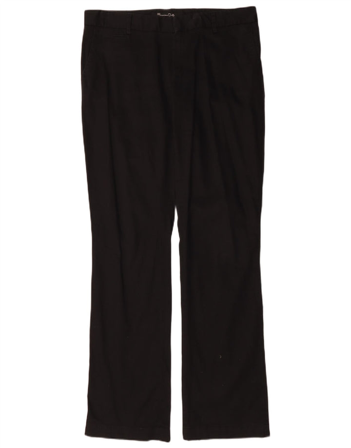 Pantaloni chino bootcut da donna Massimo Dutti W34 L32 cotone nero