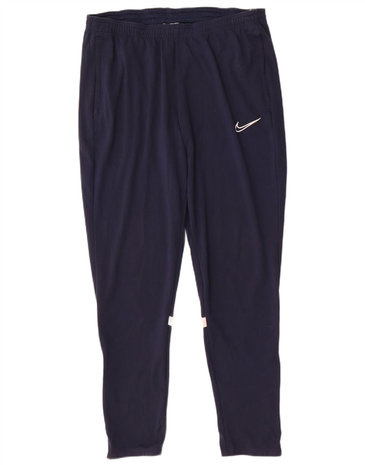 Pantaloni da tuta Nike Dri Fit da uomo, poliestere medio blu navy