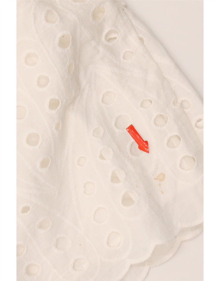 Abito camicia da donna Zara UK 14 bianco medio
