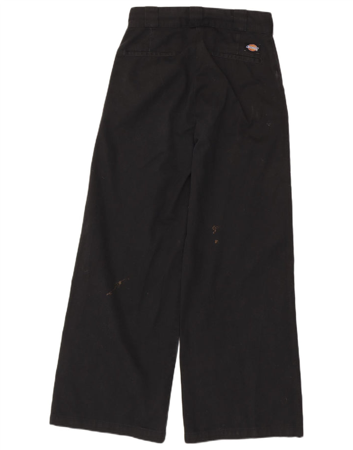 Pantaloni chino da donna Dickies a gamba larga W26 L28 poliestere nero