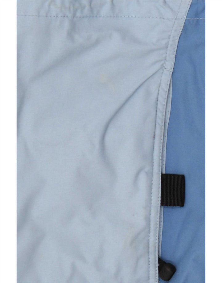 Giacca antipioggia con cappuccio da donna Jack Wolfskin UK 12 blu medio in poliammide