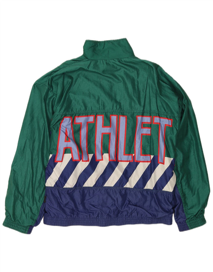 ATHLETA Giacca da ginnastica da donna con grafica Top Jacket UK 22 3XL Verde Colourblock