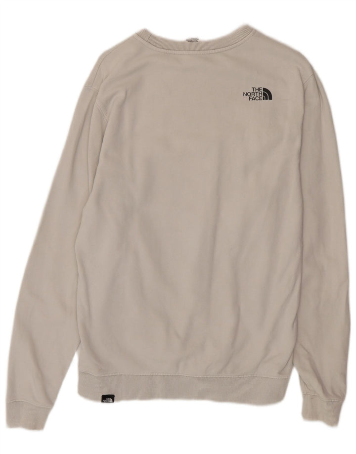 Felpa da uomo The North Face Maglione piccolo cotone grigio