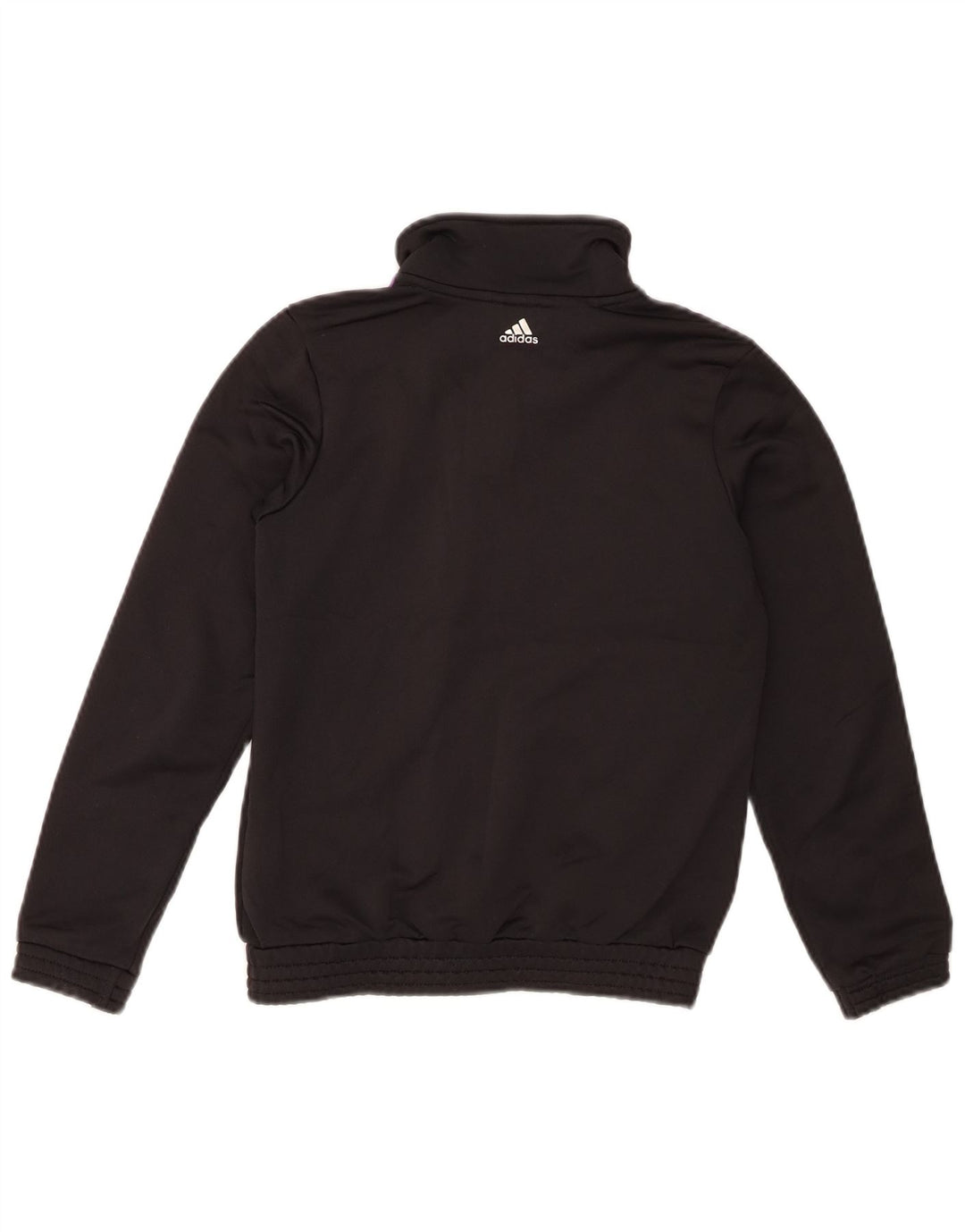 Giacca da ginnastica grafica per ragazze Adidas 9-10 anni in poliestere nero