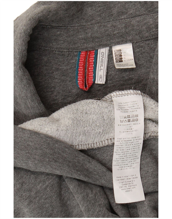 Giacca da tuta da donna O'Neill UK 14 Grande cotone chiazzato grigio