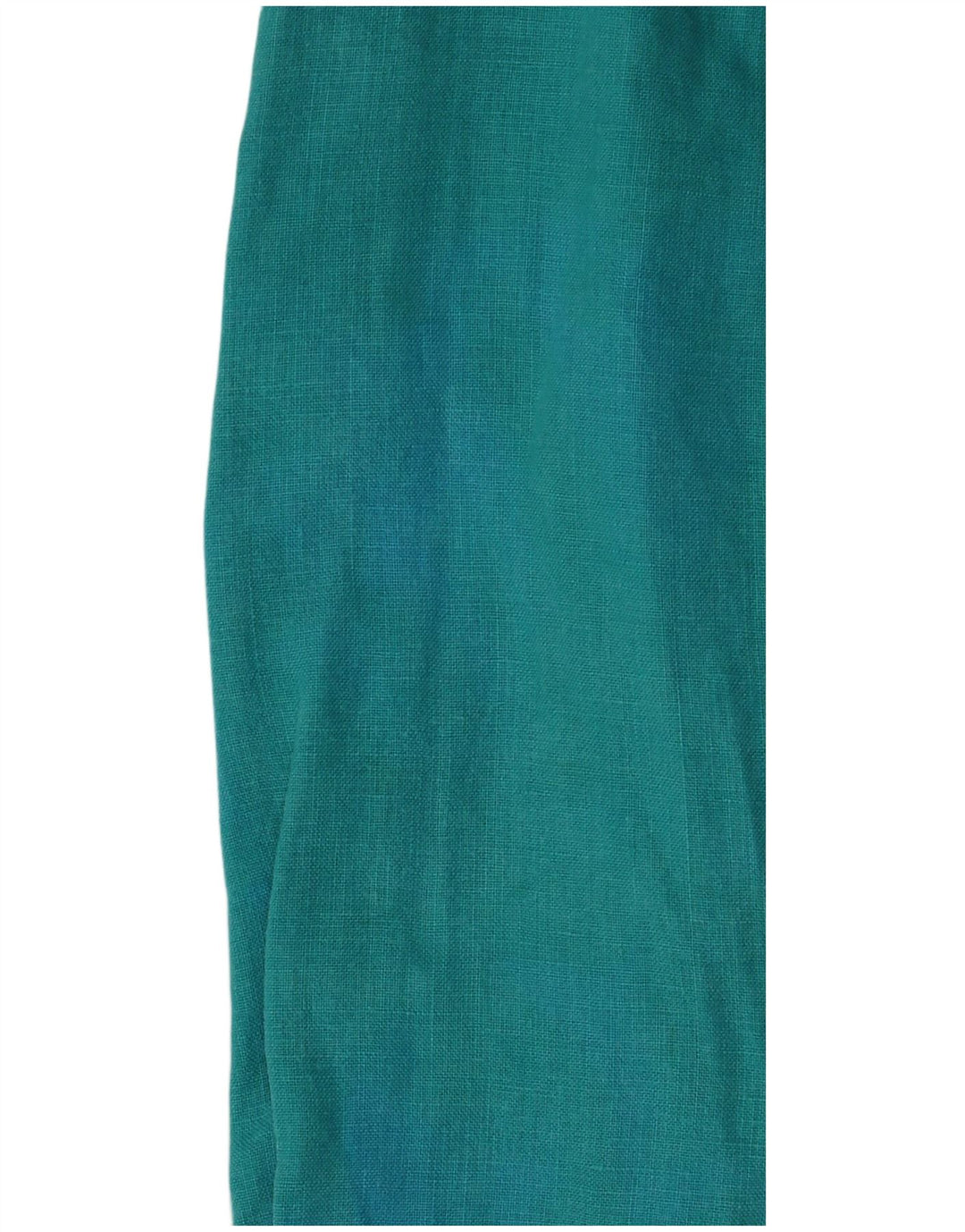 RALPH LAUREN Camicetta a maniche lunghe da donna Top UK 14 Lino turchese medio