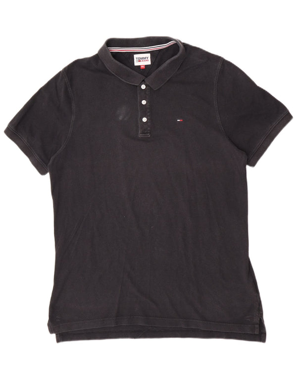 Polo da uomo Tommy Hilfiger 2XL cotone nero